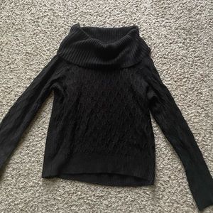 Covington cowl neck sweater (black)